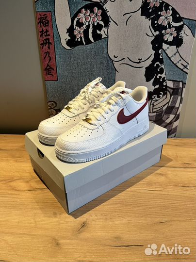 Nike Air Force 1 Low White Team Red(9,5US)