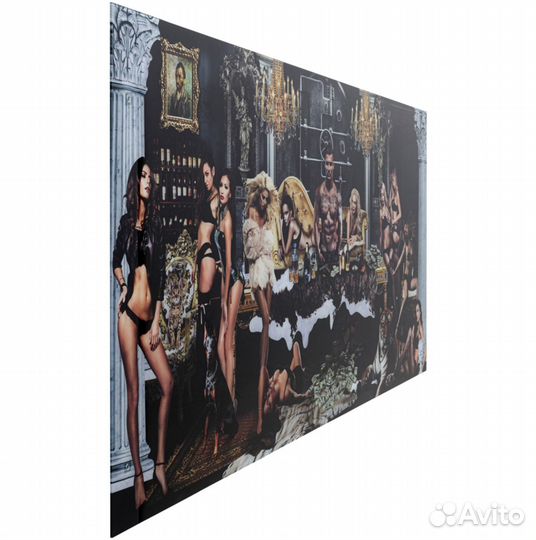 Картина на закаленном стекле 90х180 см Single