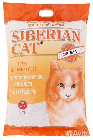 Сибирская кошка оптима Комкующийся наполнитель