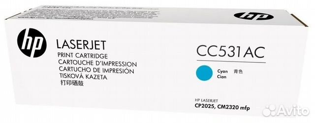 Оригинальный лазерный картридж HP CC531AC HP 304A