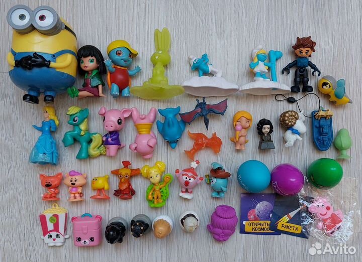 Киндеры из разных серий, прилипалы и др