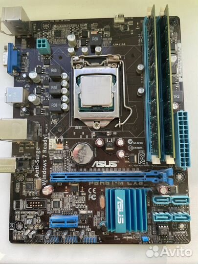 Комплект мать проц оперативка