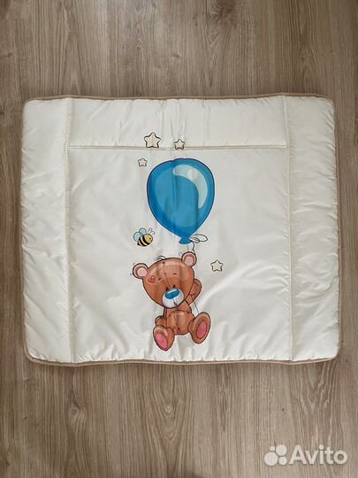 Матрасик коврик для пеленания Мишка с шаром