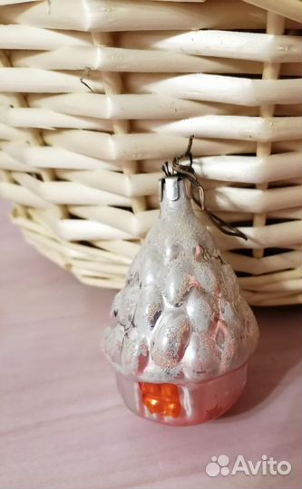 Елочн. игрушки СССР Зайчики,Изба,Перец,Колокольчик