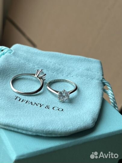 Кольцо tiffany с коробкой