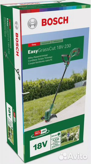 Аккумуляторный триммер Bosch EasyGrassCut 18V-230