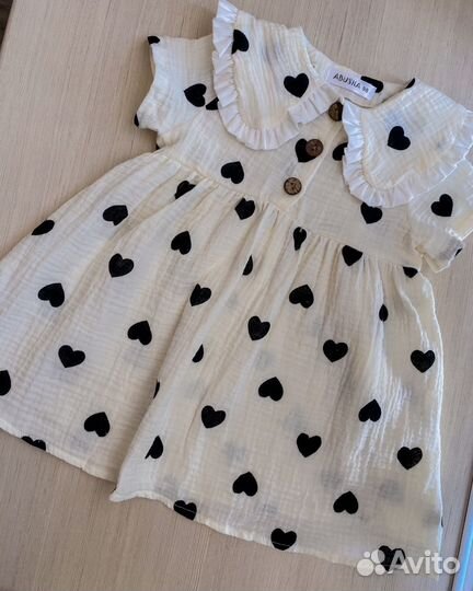 Муслиновое платье для девочки