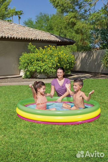 Бассейн Bestway «Радуга», 102 х 25 см, от 2 лет