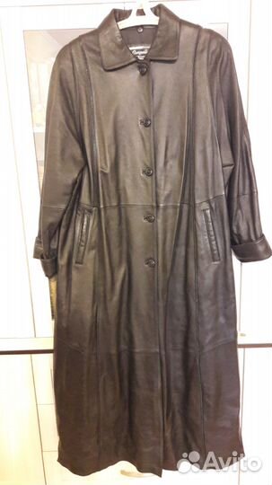 Кожаное пальто