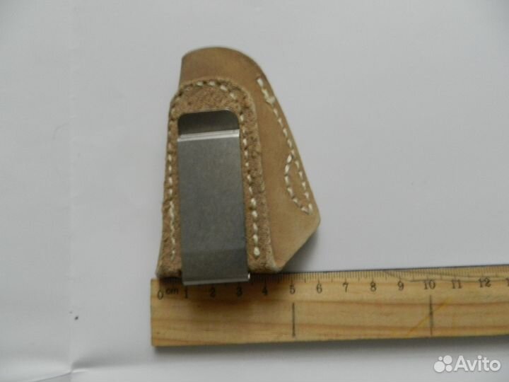 Кожаный чехол для зажигалки со скобой