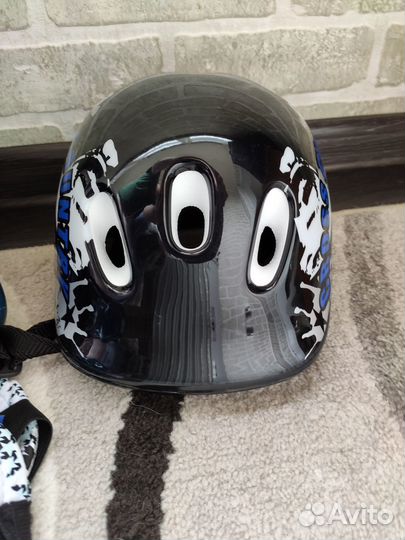 Набор ролики+защита Kreiss M (34-37) Синий