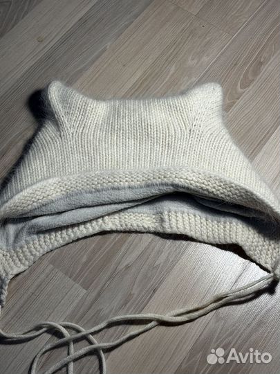 Чепчик зимний с ушками