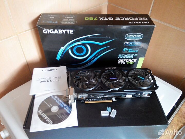 Видеокарта Gigabyte GTX 760 (GV-N760OC-2GD Rev.2.0