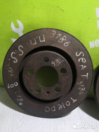 Диск тормозной передний вентилируемый Сеат Толед