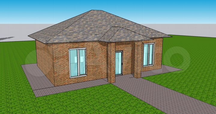 Дом 62,2 м² на участке 9,9 сот.