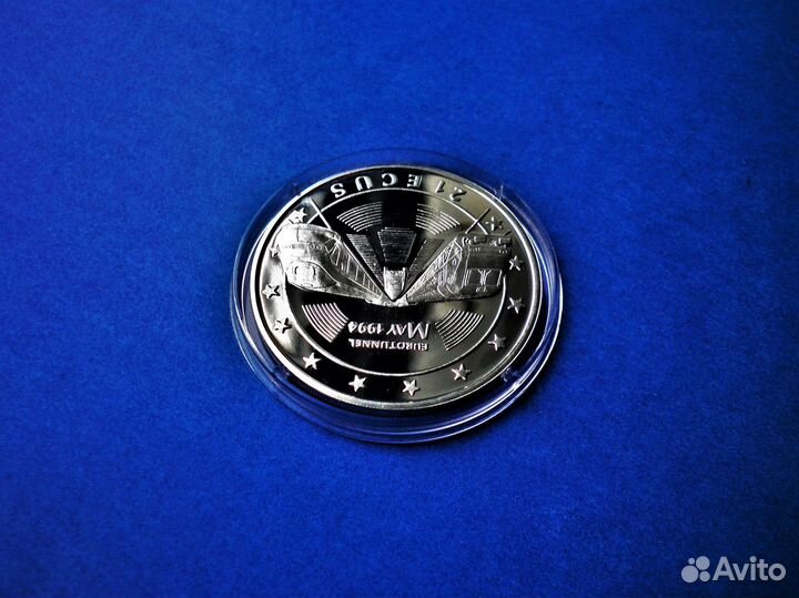 Гибралтар 21 экю 1994, серебро