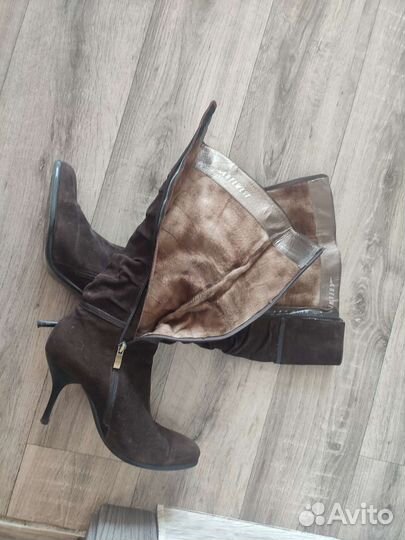 Сапоги женские натуральная замша