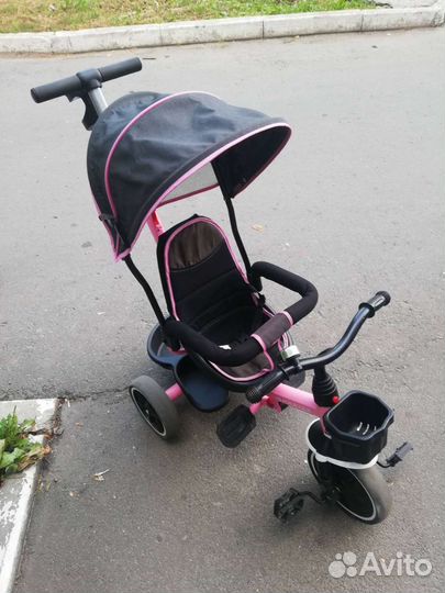 Велосипед коляска с ручкой