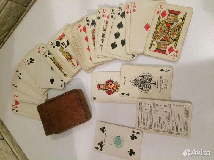 Игральные карты Heraglio Fournier Vitoria 1960 год