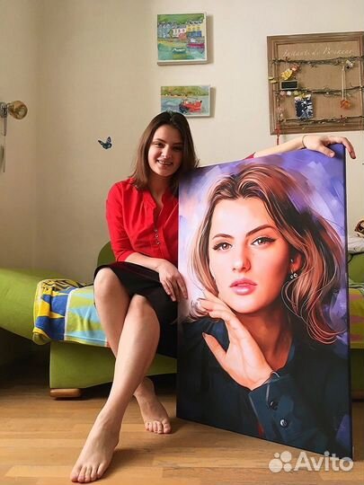 Портрет на холсте по фото Смоленск