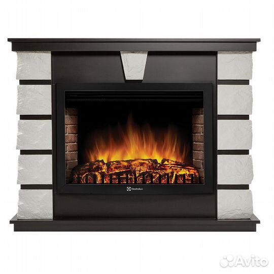 Портал Firelight Excalibur 30 камень белый, шпон в