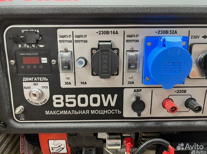 Генератор бензиновый A-ipower A8500TFE 220/380 8.5