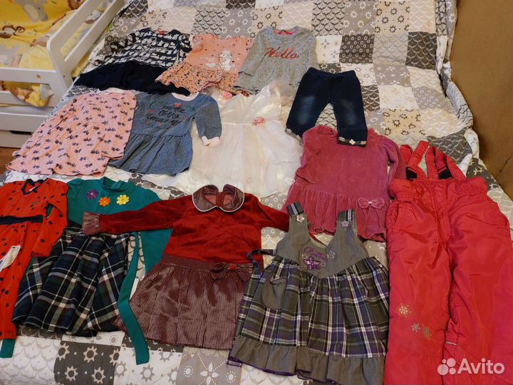 Платья полукомбинезон пакет вещи на девочку 98-104