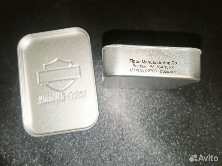 Металлическая коробка zippo