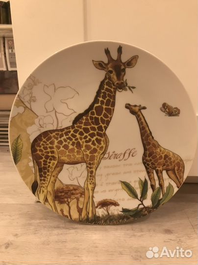 Подарочная тарелка «Жирафы»