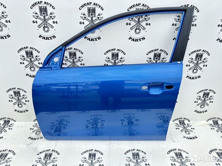 Синяя передняя левая дверь Kia Rio 4 Оригинал