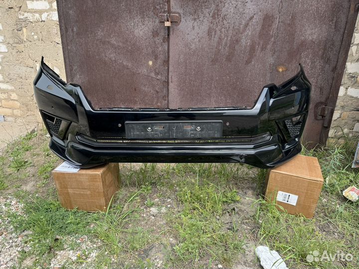 Передний бампер prado 150 black onyx