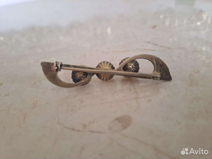 Брошь серебро винтаж