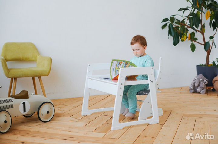 Растущий стол + стул + подушка Комплект