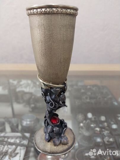 Бокал из серебра, старинный