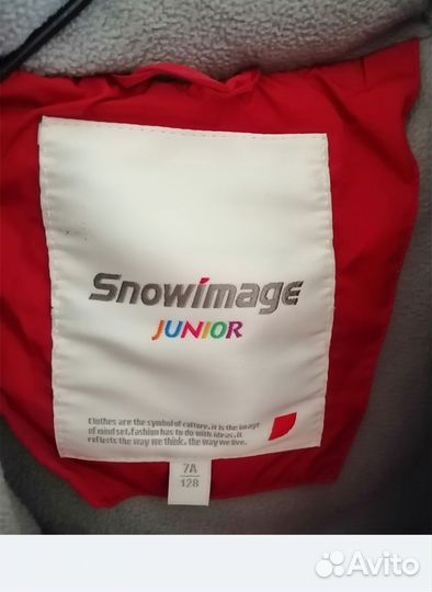 Зимняя куртка на девочку. рост 128см
