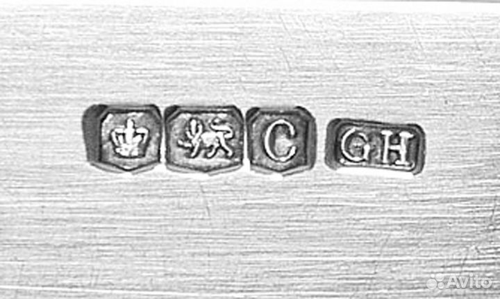 Серебряный Антикварный набор десертных вилок ножей