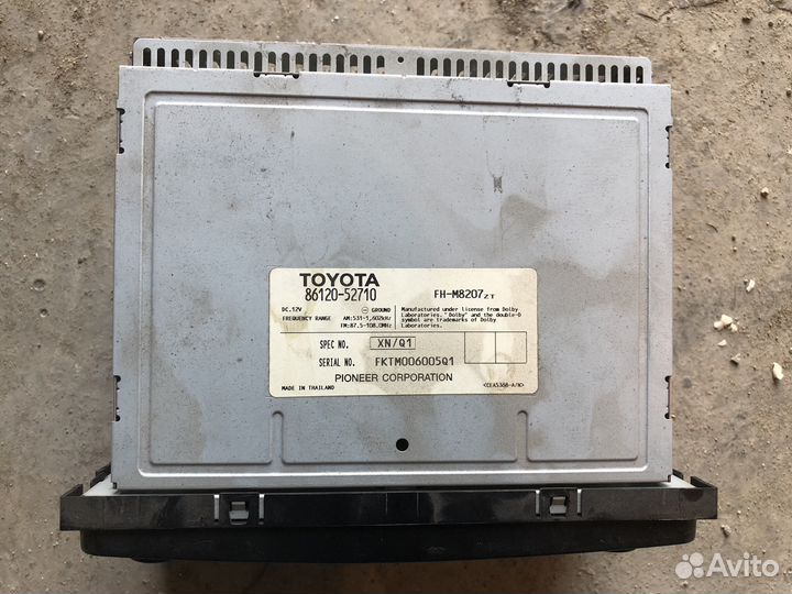 Магнитола Тойота