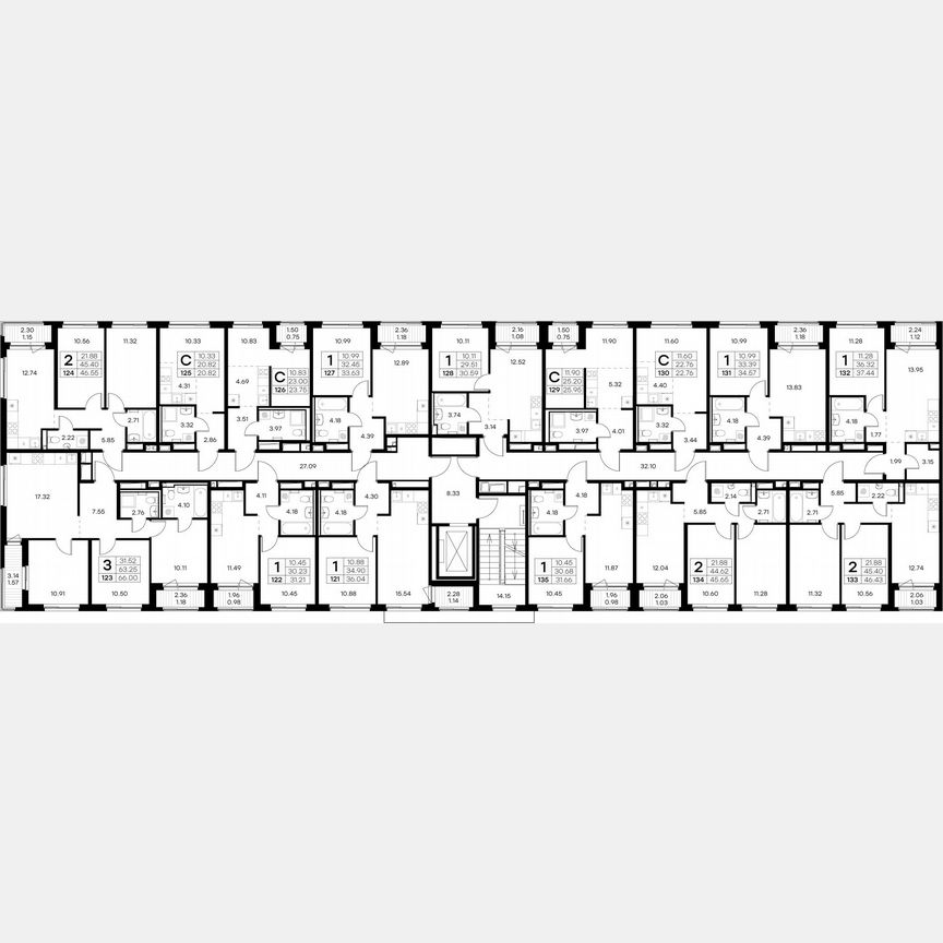 1-к. квартира, 36 м², 9/9 эт.
