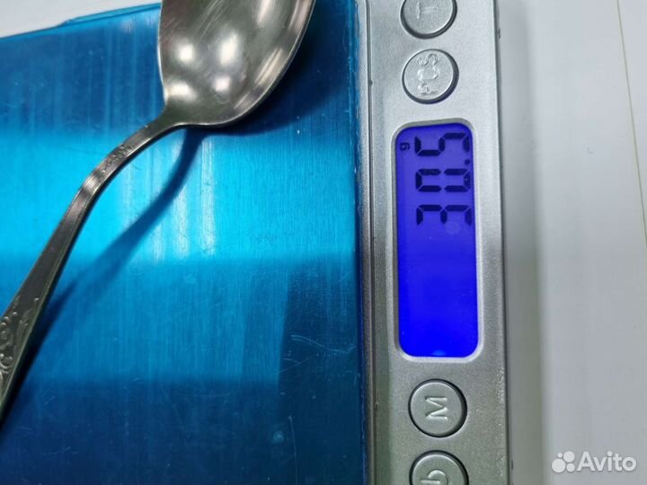 Чайная ложка. Серебро 875 проба. Звезда