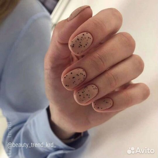 Матовый топ с хлопьями