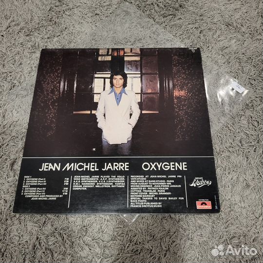 Винил Jean Michel Jarre — Oxygene 1976г