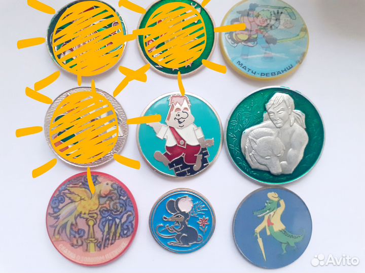 Значки детские СССР лот