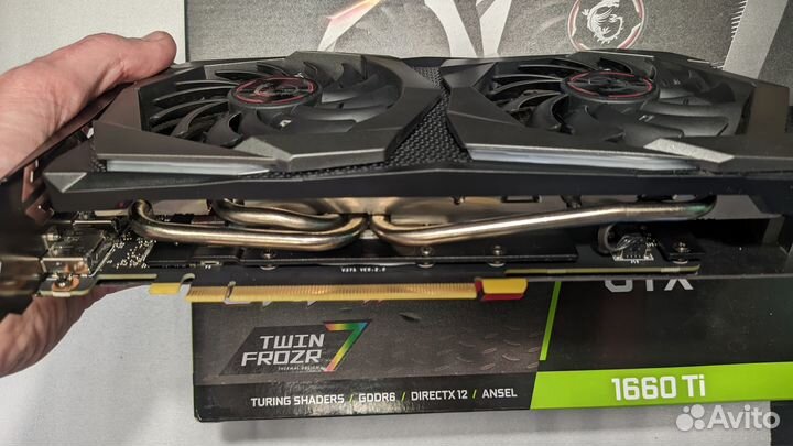 Видеокарта MSI GeForce GTX 1660 Ti gaming X
