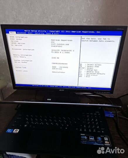 Корпус asus x501A