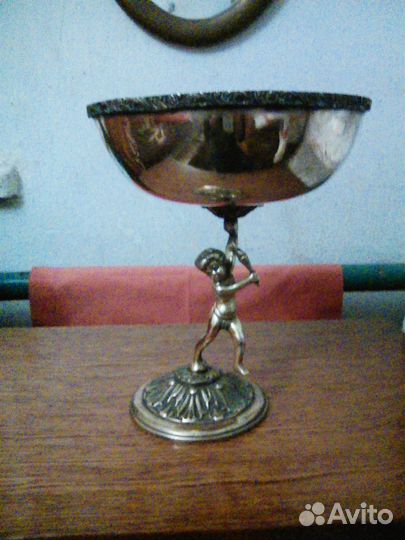 Антикварные вазы для фруктов бронза, латунь