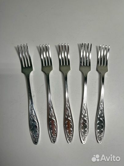 Ложки столовые, вилки мельхиор СССР винтаж