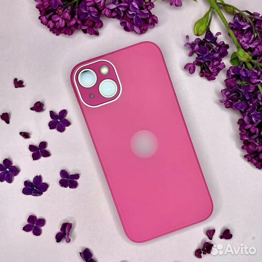 Чехлы матовые стеклянные для iPhone