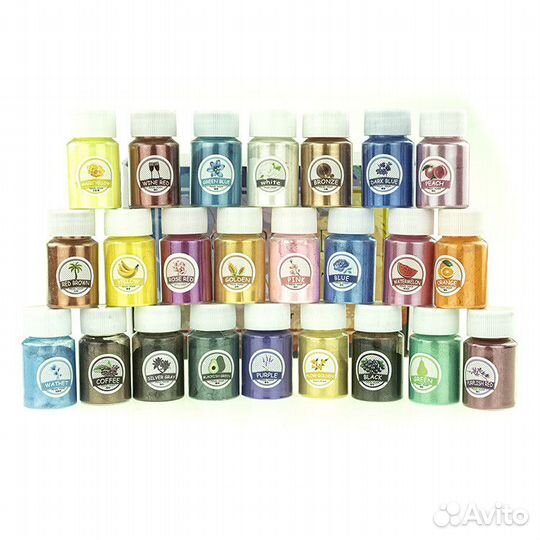 Набор 24*10 гр. Перламутр (порошок, шиммер, мика)