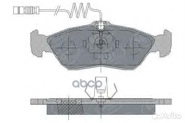 Колодки тормозные к-кт SCT SP232 SCT