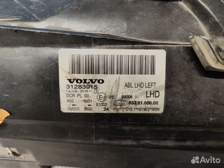 Фара левая Volvo S80 2 2006